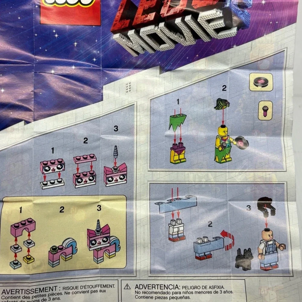 Lego The Movie Series 2 71023 Collectible Minifigure Bags Lot of 2 Opened #7 #15